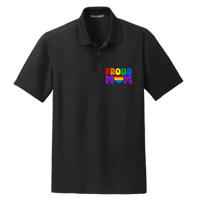 LGBT Retro Pride T Design Dry Zone Grid Performance Polo