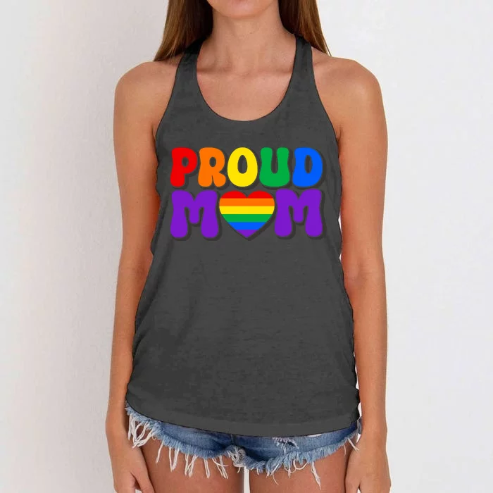 LGBT Retro Pride T Design Women's Knotted Racerback Tank