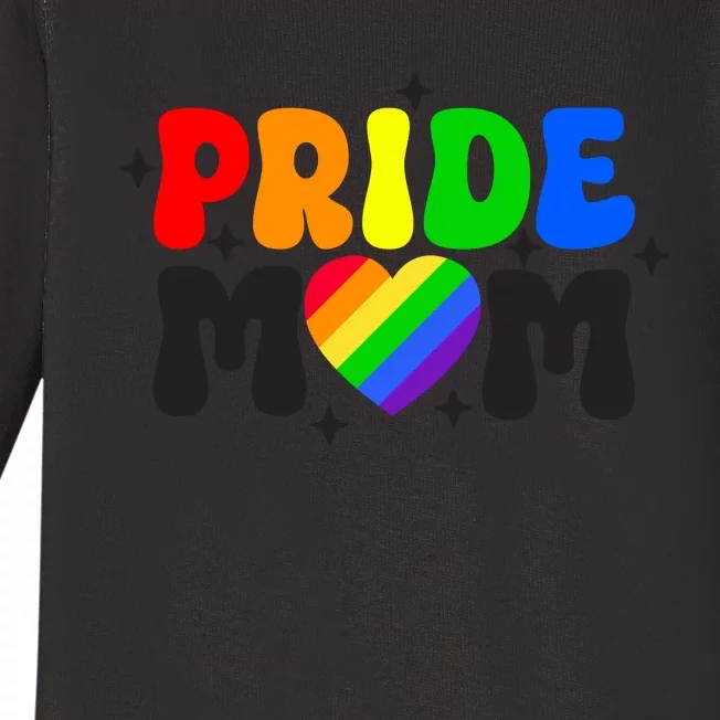 LGBT Retro Pride T Design Baby Long Sleeve Bodysuit