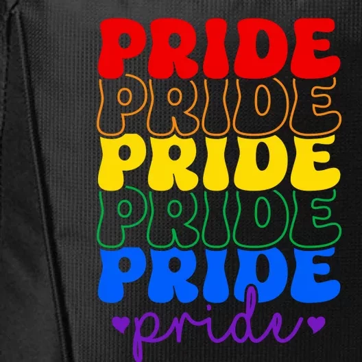 LGBT Retro Pride T Design City Backpack