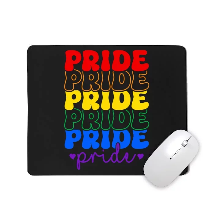 LGBT Retro Pride T Design Mousepad