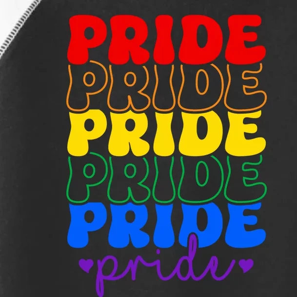 LGBT Retro Pride T Design Toddler Fine Jersey T-Shirt