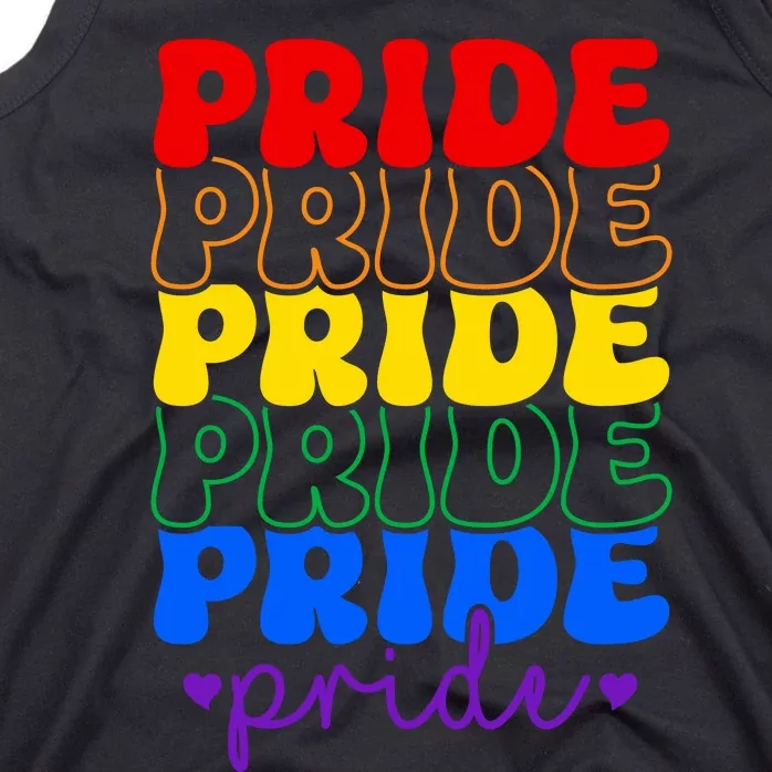 LGBT Retro Pride T Design Tank Top