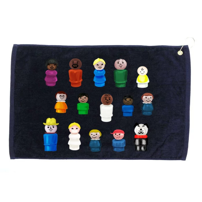 Little Round People Grommeted Golf Towel