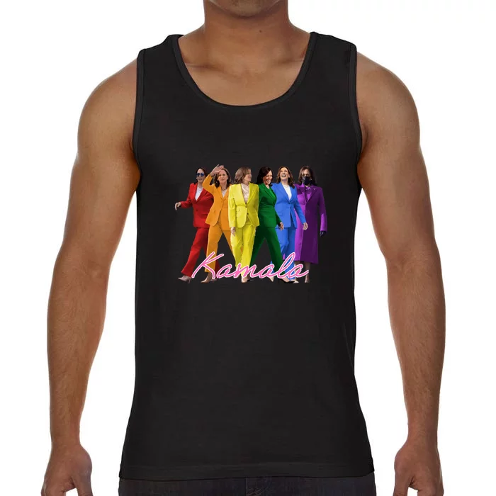 Lgbtq Rainbow Pride Flag Kamala Comfort Colors® Tank Top