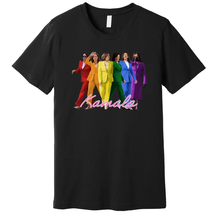 Lgbtq Rainbow Pride Flag Kamala Premium T-Shirt