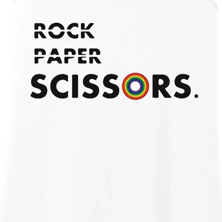 LGBT Rock Paper Scissors Ladies Essential Tank