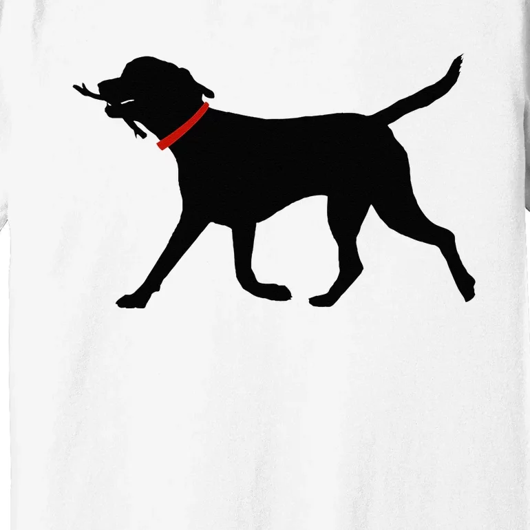 Labrador Retriever Play Fetch Black Lab Premium T-Shirt