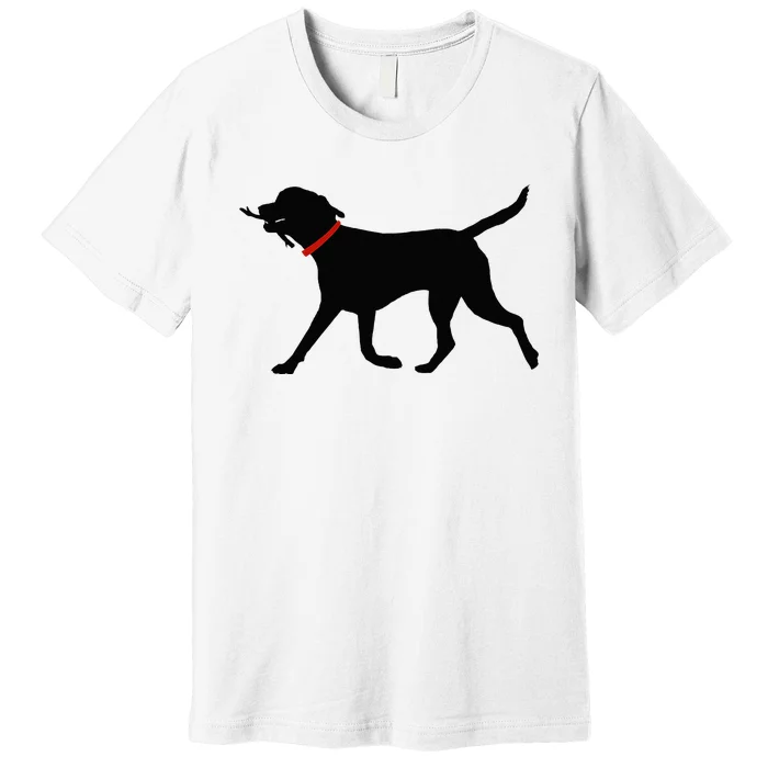 Labrador Retriever Play Fetch Black Lab Premium T-Shirt