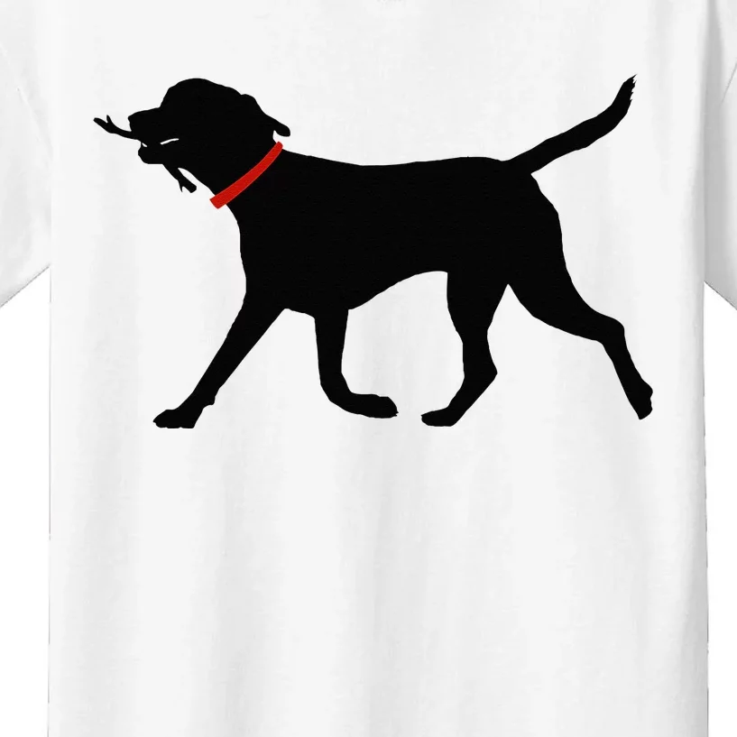 Labrador Retriever Play Fetch Black Lab Kids T-Shirt