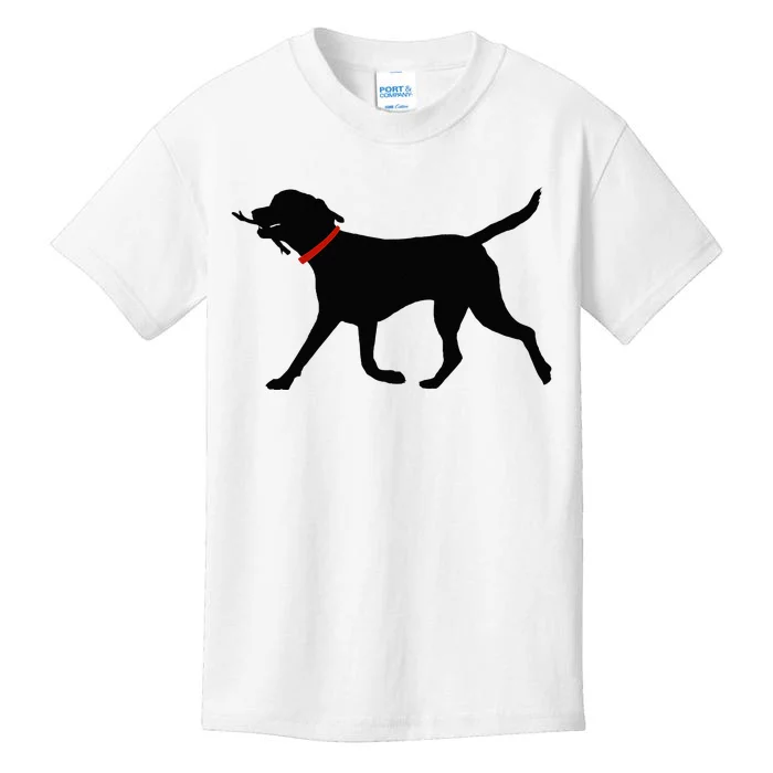 Labrador Retriever Play Fetch Black Lab Kids T-Shirt