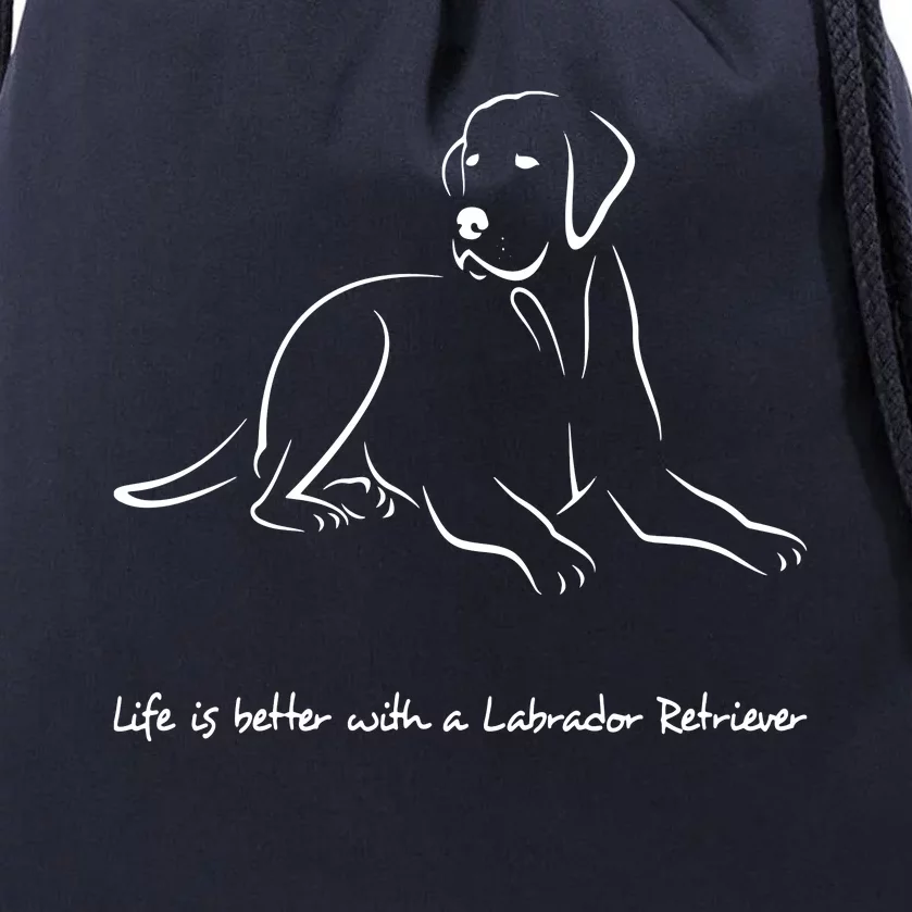 Labrador Retriever Premium T Drawstring Bag