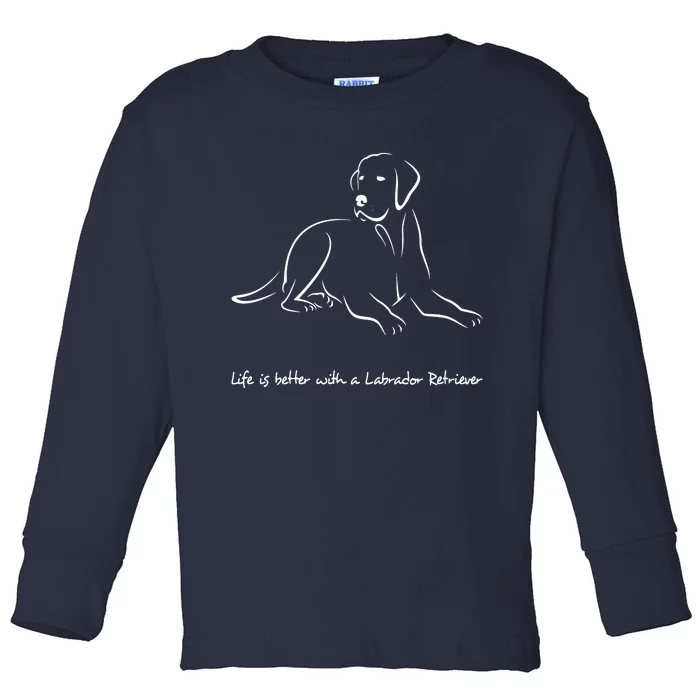 Labrador Retriever Premium T Toddler Long Sleeve Shirt