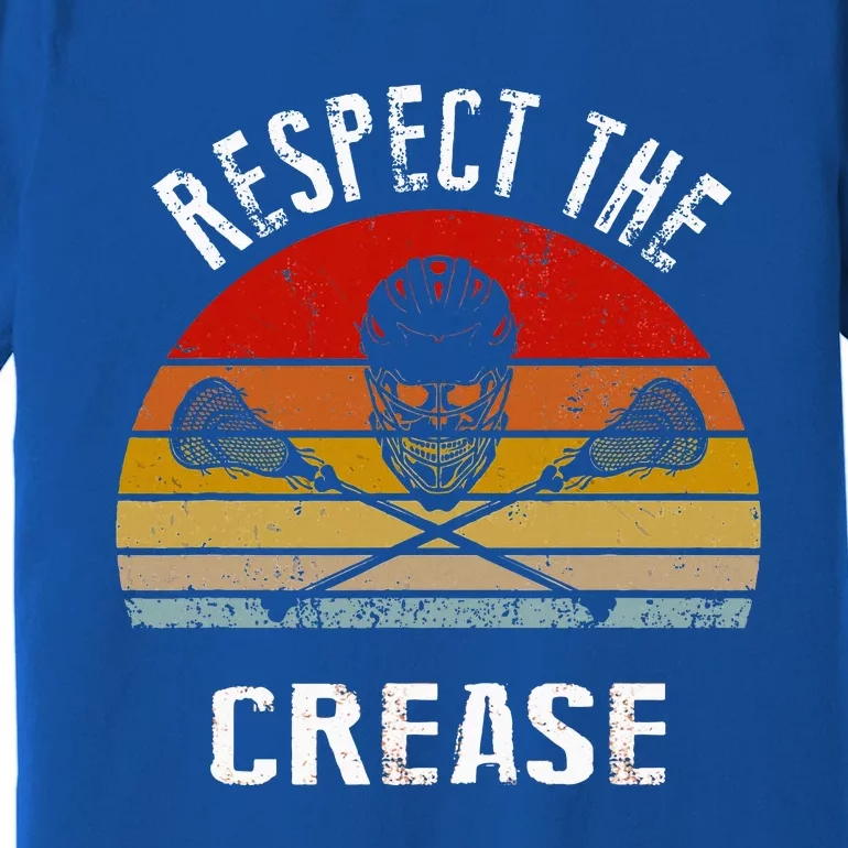 Lacrosse Retro Respect The Crease Premium T-Shirt