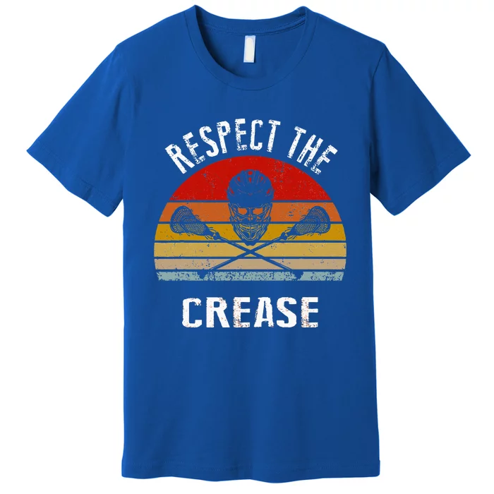 Lacrosse Retro Respect The Crease Premium T-Shirt