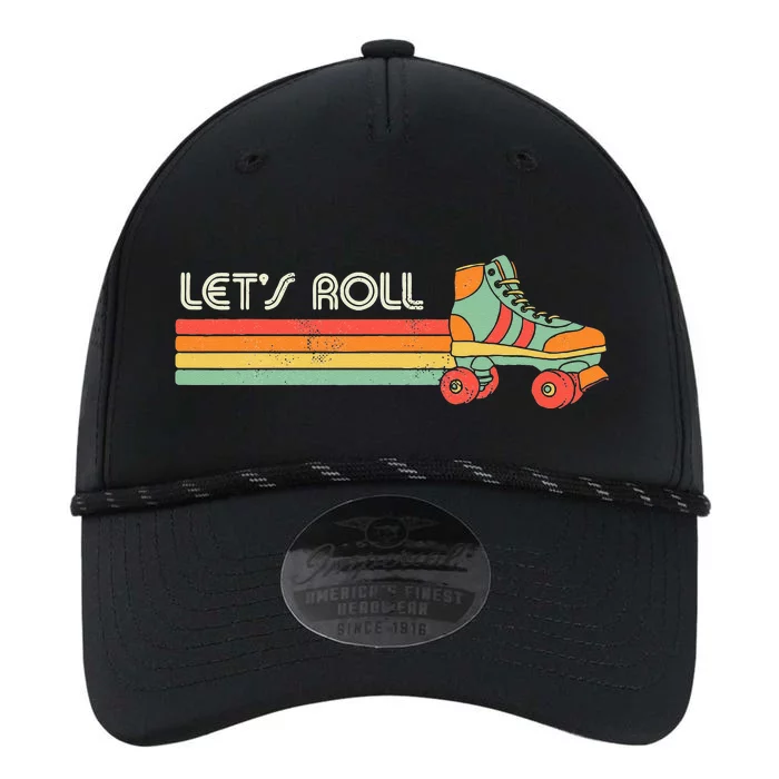 Lets Roll Roller Skating Skater Skate Retro Vintage 70s 80s Performance The Dyno Cap