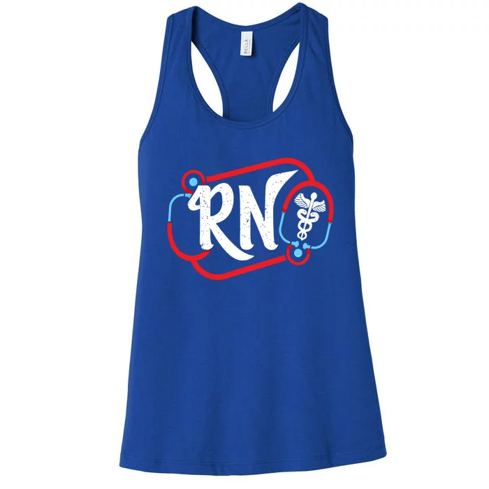 Lovely Rn Registered Nurse Are Super Heroes Gift Women's Racerback Tank