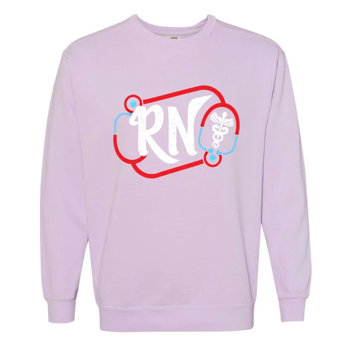 Lovely Rn Registered Nurse Are Super Heroes Gift Garment-Dyed Sweatshirt