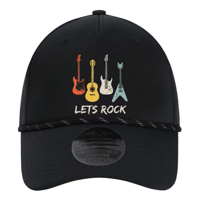 Lets Rock Rock n Roll Guitar Retro Performance The Dyno Cap