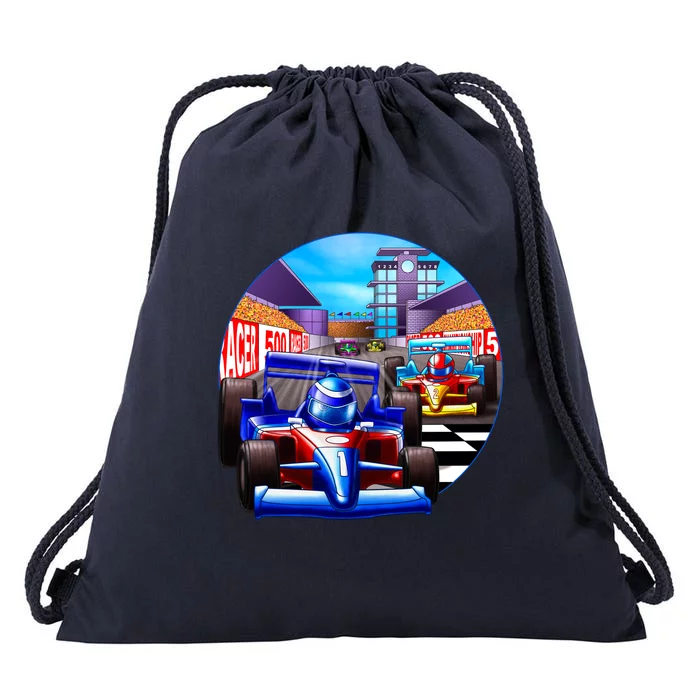 Let's Ride Racing Drawstring Bag