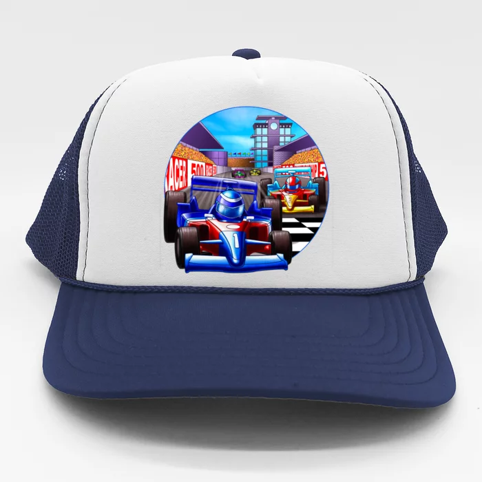 Let's Ride Racing Trucker Hat