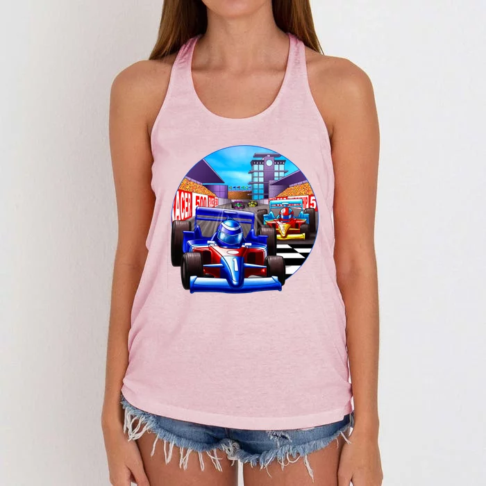 Let's Ride Racing Women's Knotted Racerback Tank