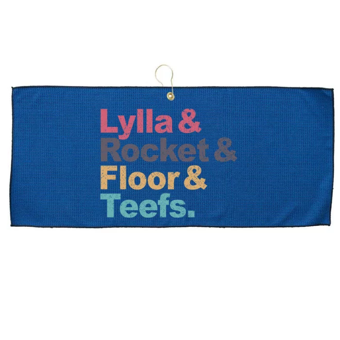 Lylla Rocket Raccoon Floor Teefs Vintage Retro Large Microfiber Waffle Golf Towel