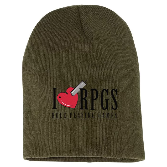 Love Rpg Role Playing Gamer Short Acrylic Beanie