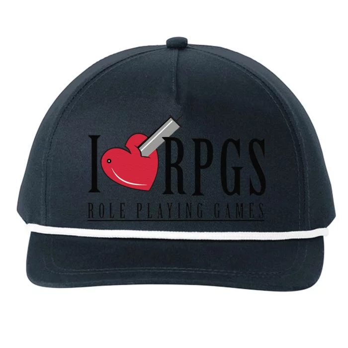 Love Rpg Role Playing Gamer Snapback Five-Panel Rope Hat