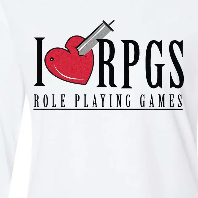 Love Rpg Role Playing Gamer Womens Cotton Relaxed Long Sleeve T-Shirt