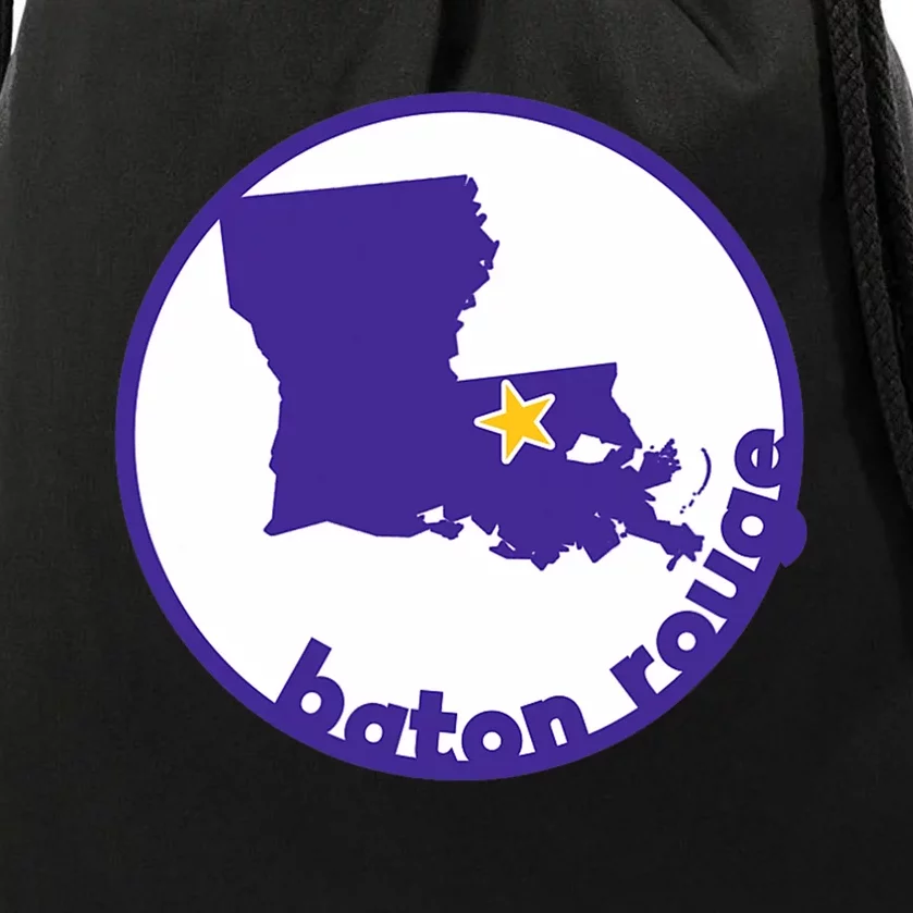 Louisiana Red Stick Baton Rouge Drawstring Bag