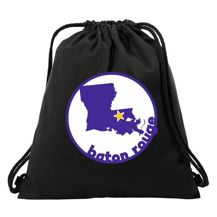 Louisiana Red Stick Baton Rouge Drawstring Bag