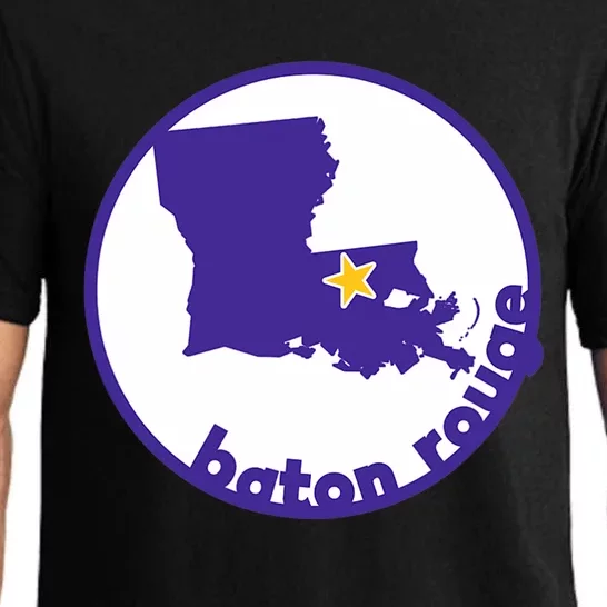 Louisiana Red Stick Baton Rouge Pajama Set