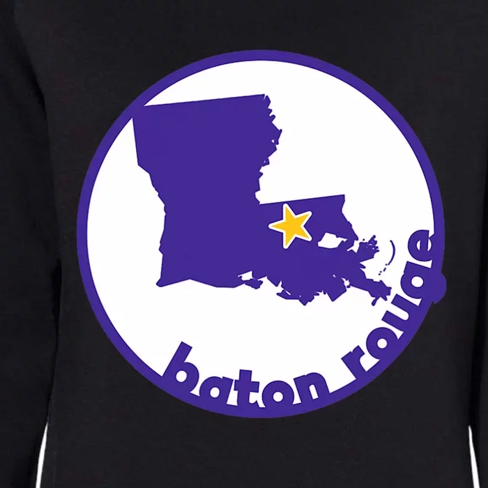 Louisiana Red Stick Baton Rouge Womens California Wash Sweatshirt