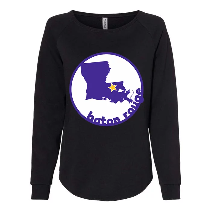 Louisiana Red Stick Baton Rouge Womens California Wash Sweatshirt