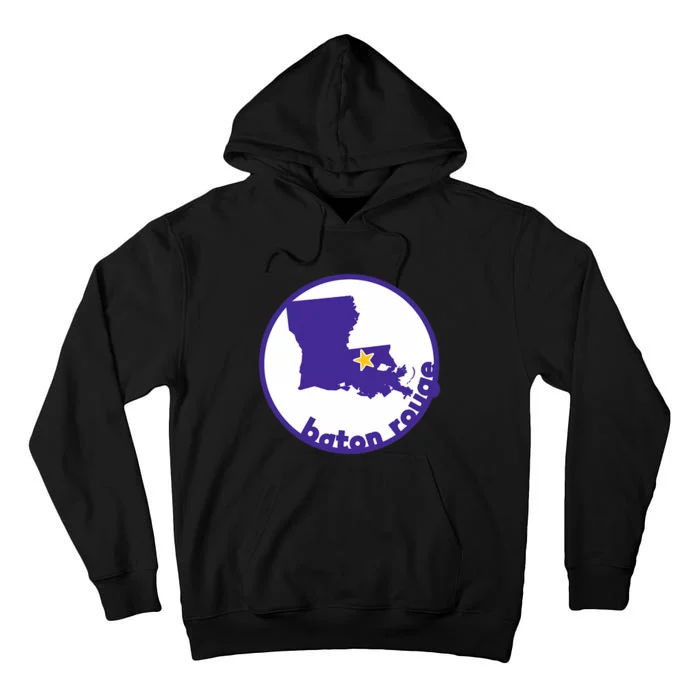 Louisiana Red Stick Baton Rouge Tall Hoodie