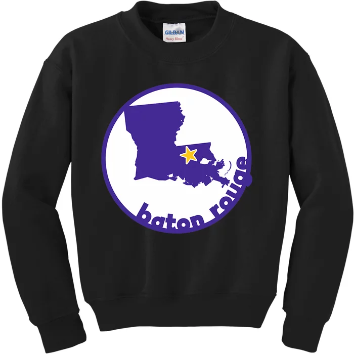 Louisiana Red Stick Baton Rouge Kids Sweatshirt