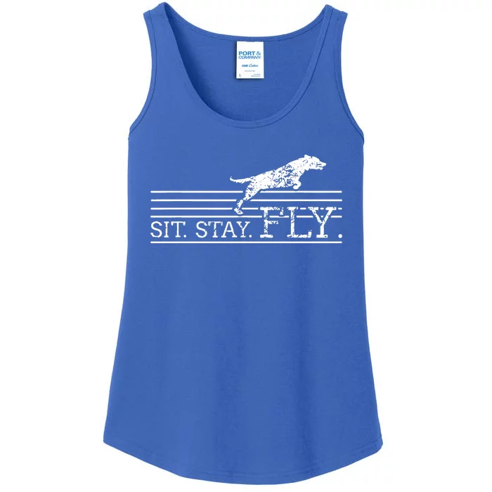 Labrador Retriever Sit Stay Fly Dock Diving Dog Breeder Ladies Essential Tank