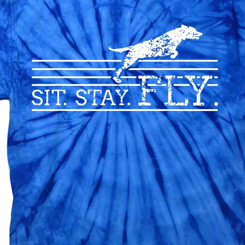 Labrador Retriever Sit Stay Fly Dock Diving Dog Breeder Tie-Dye T-Shirt