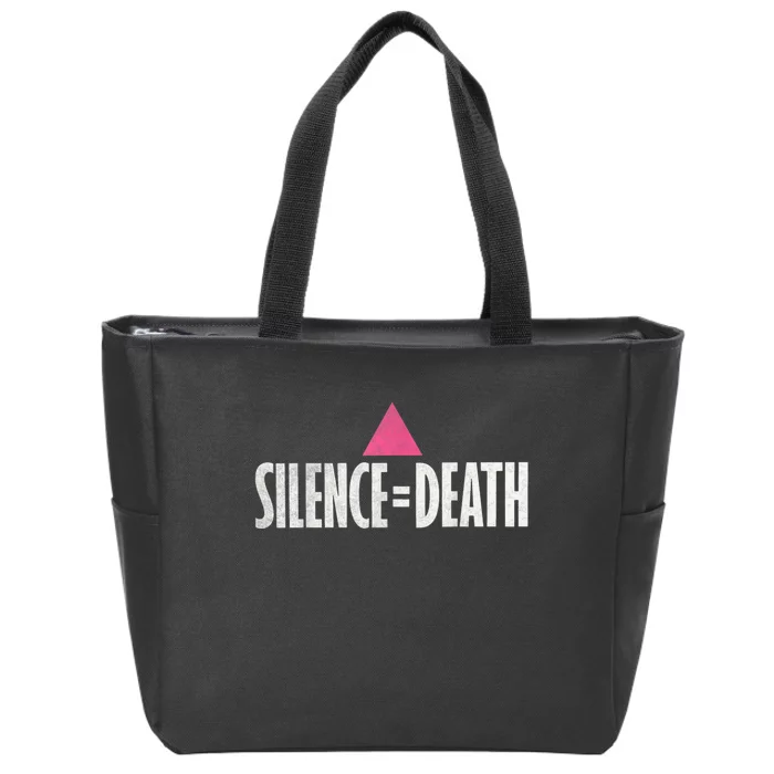 Lgbt Rights Silence Death Vintage Month Lgbt Pride Zip Tote Bag