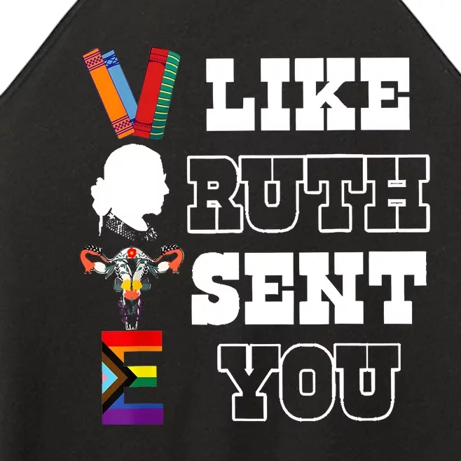 Like Ruth Sent You Vote Rbg Ruth Bader Ginsburg Feminist Women’s Perfect Tri Rocker Tank