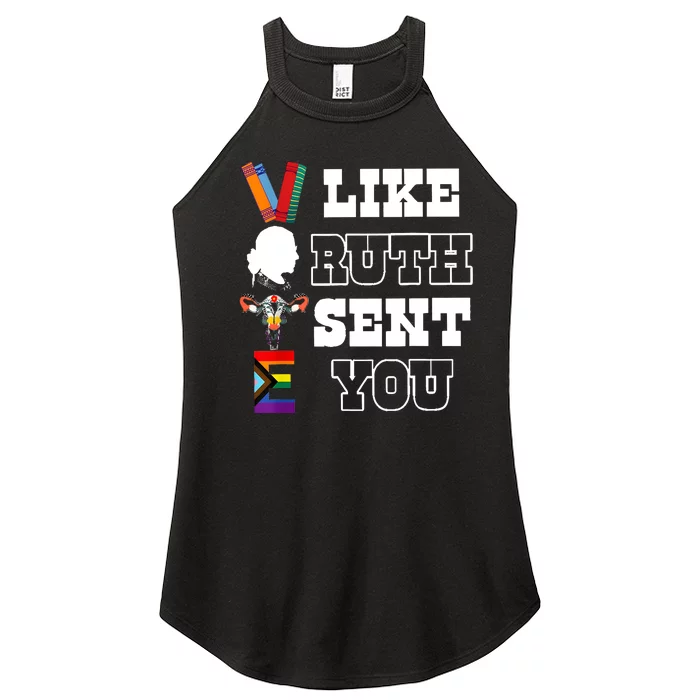 Like Ruth Sent You Vote Rbg Ruth Bader Ginsburg Feminist Women’s Perfect Tri Rocker Tank