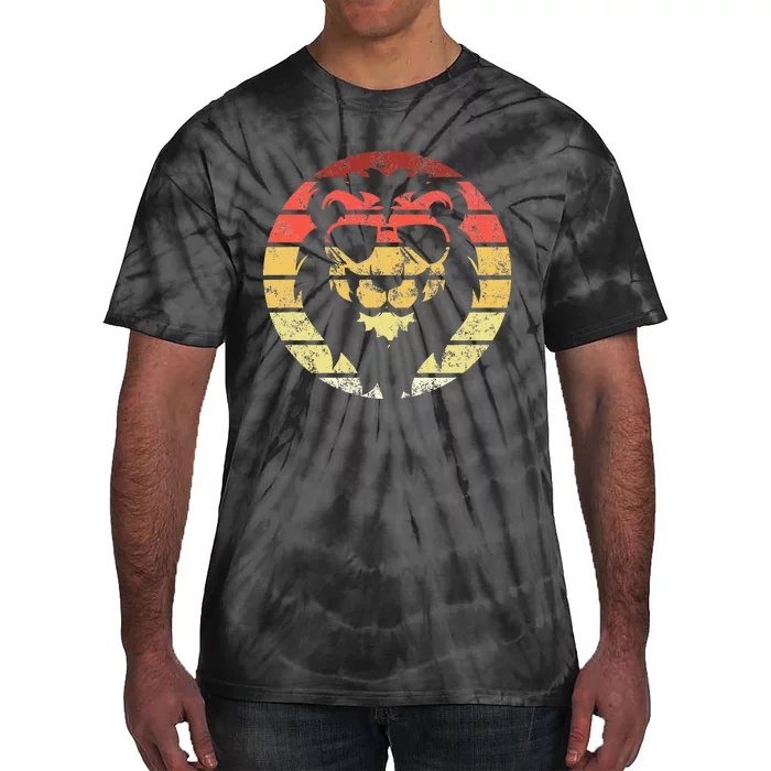 Lion Retro Style Vintage Tie-Dye T-Shirt