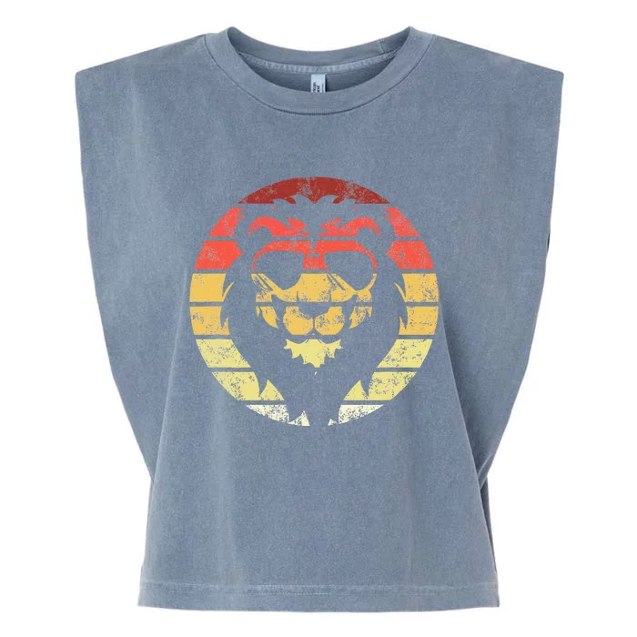 Lion Retro Style Vintage Garment-Dyed Women's Muscle Tee