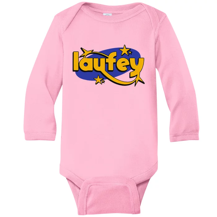 Laufey Retro Star Design Baby Long Sleeve Bodysuit