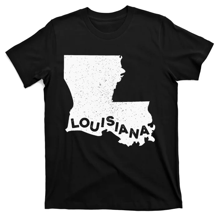 Louisiana Roots State Map Home Love Pride Gift T-Shirt