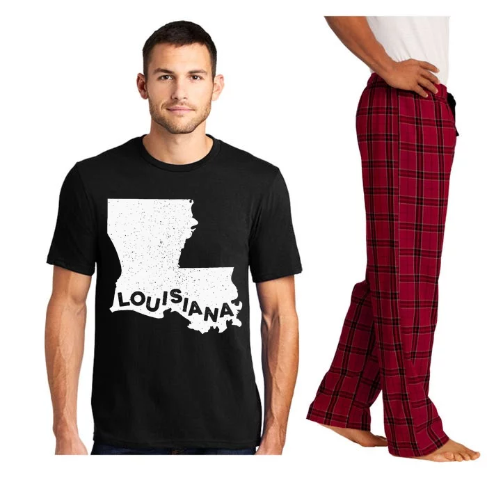 Louisiana Roots State Map Home Love Pride Gift Pajama Set