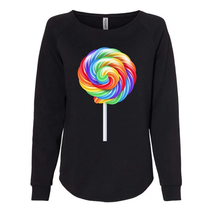 Lollipop Rainbow Sucker Candy Costume Halloween Womens California Wash Sweatshirt