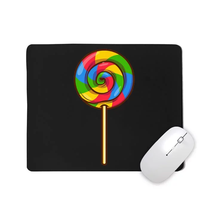 Lollipop Rainbow Sucker Candy Halloween Costume Lazy Gift Mousepad