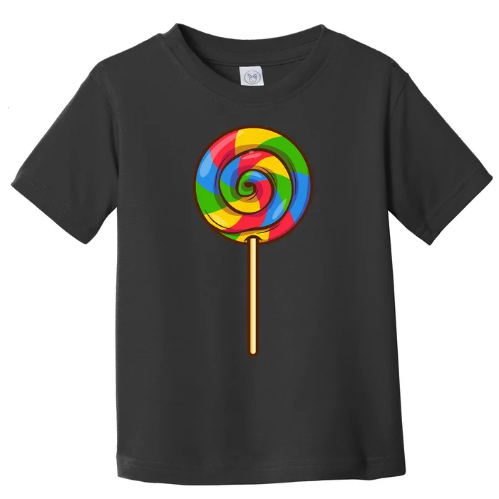 Lollipop Rainbow Sucker Candy Halloween Costume Lazy Gift Toddler T-Shirt